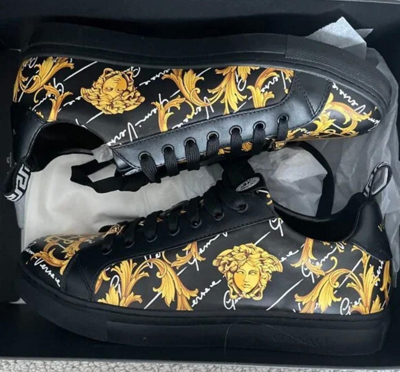 Versace Black & Gold Sneaker