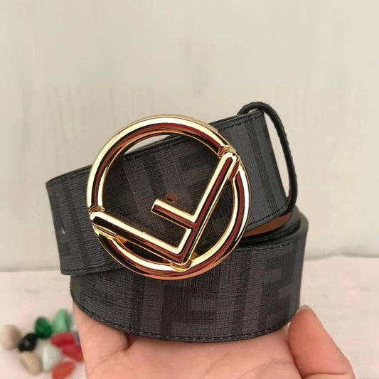 Fendi Chevron Patterned Belt