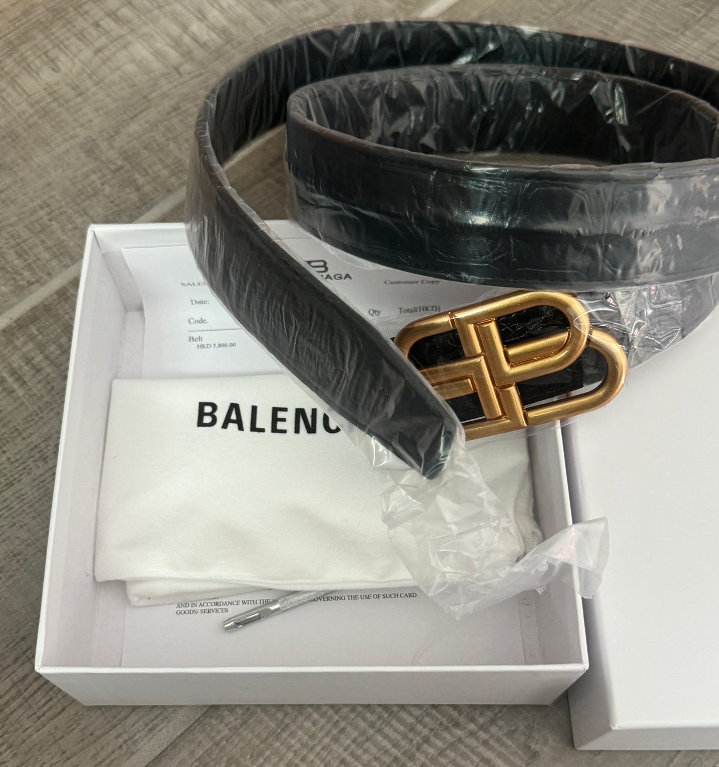 Balenciaga Paris Belt For Men