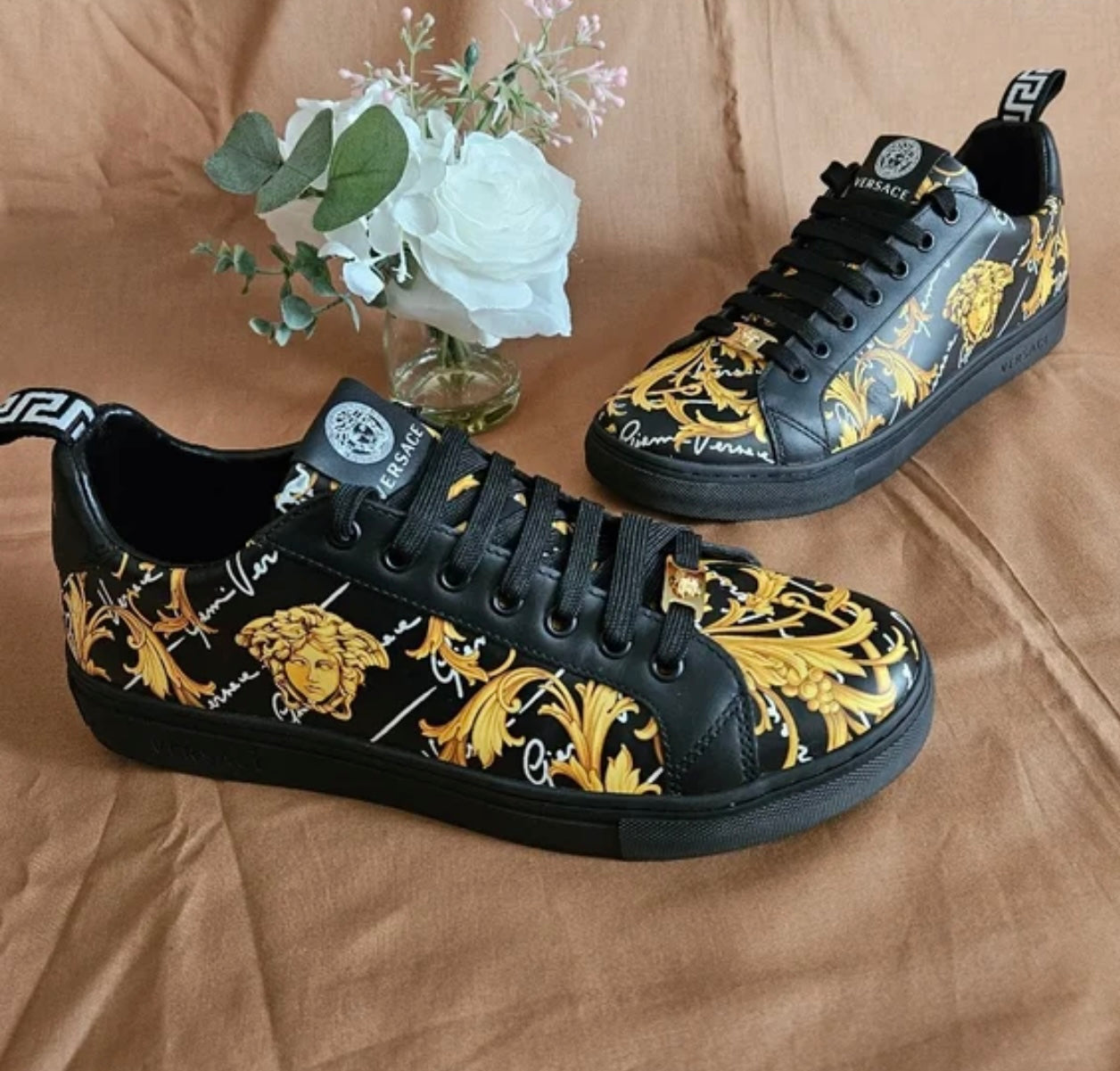 Versace Black & Gold Sneaker
