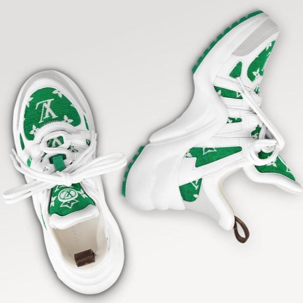 Louis Vuitton White & Green Unisex