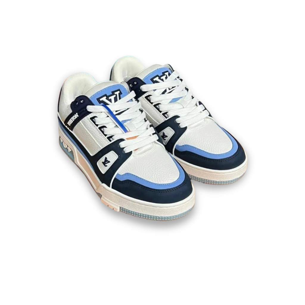 Louis Vuitton White & Blue Shoe
