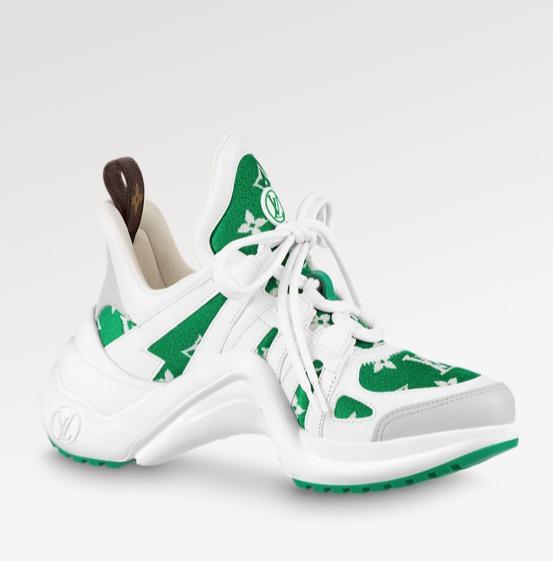 Louis Vuitton White & Green Unisex